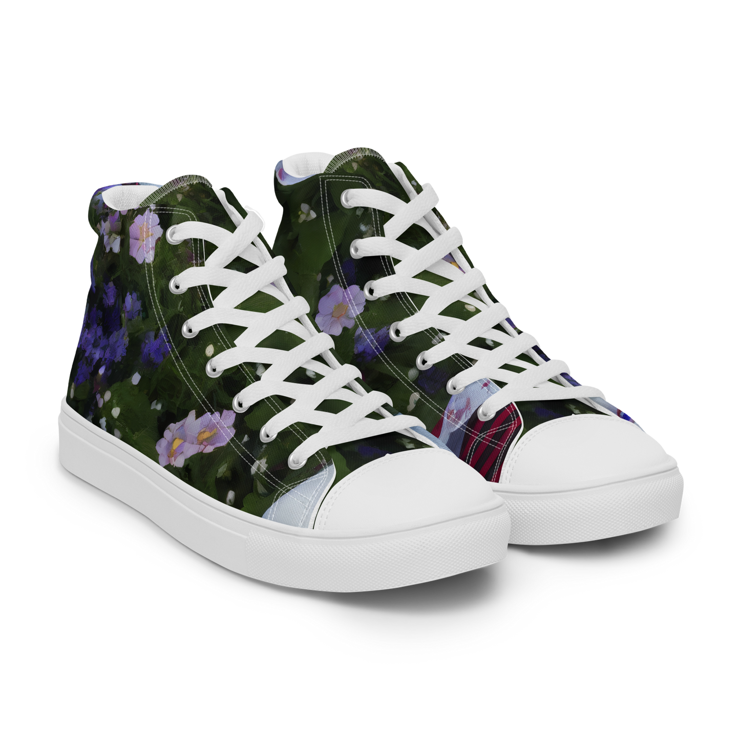 Women's High Top Canvas Shoes - Hip, Sharp Focus, Beautiful