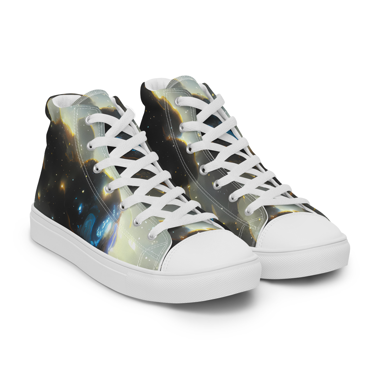 Men's High Top Canvas Shoes - Rutkowski Nebula