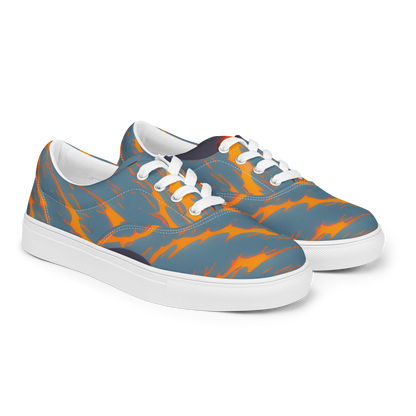 Men's Lace-Up Canvas Shoes - Flames of Gravity
