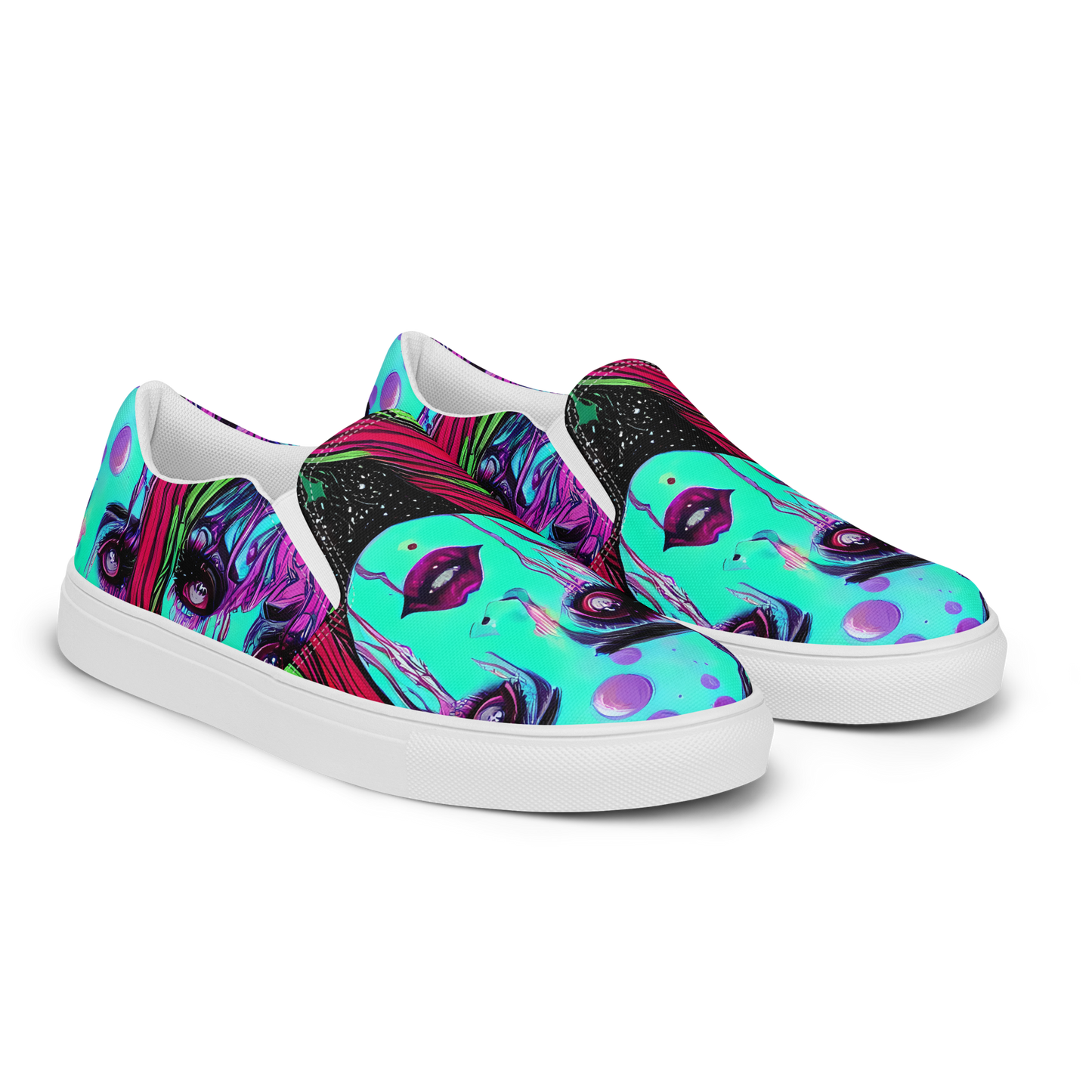 Women's Slip-On Canvas Shoes - Luminous Nightfall