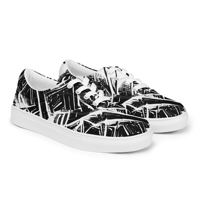 Men's Lace-Up Canvas Shoes - Ferriss Fractals