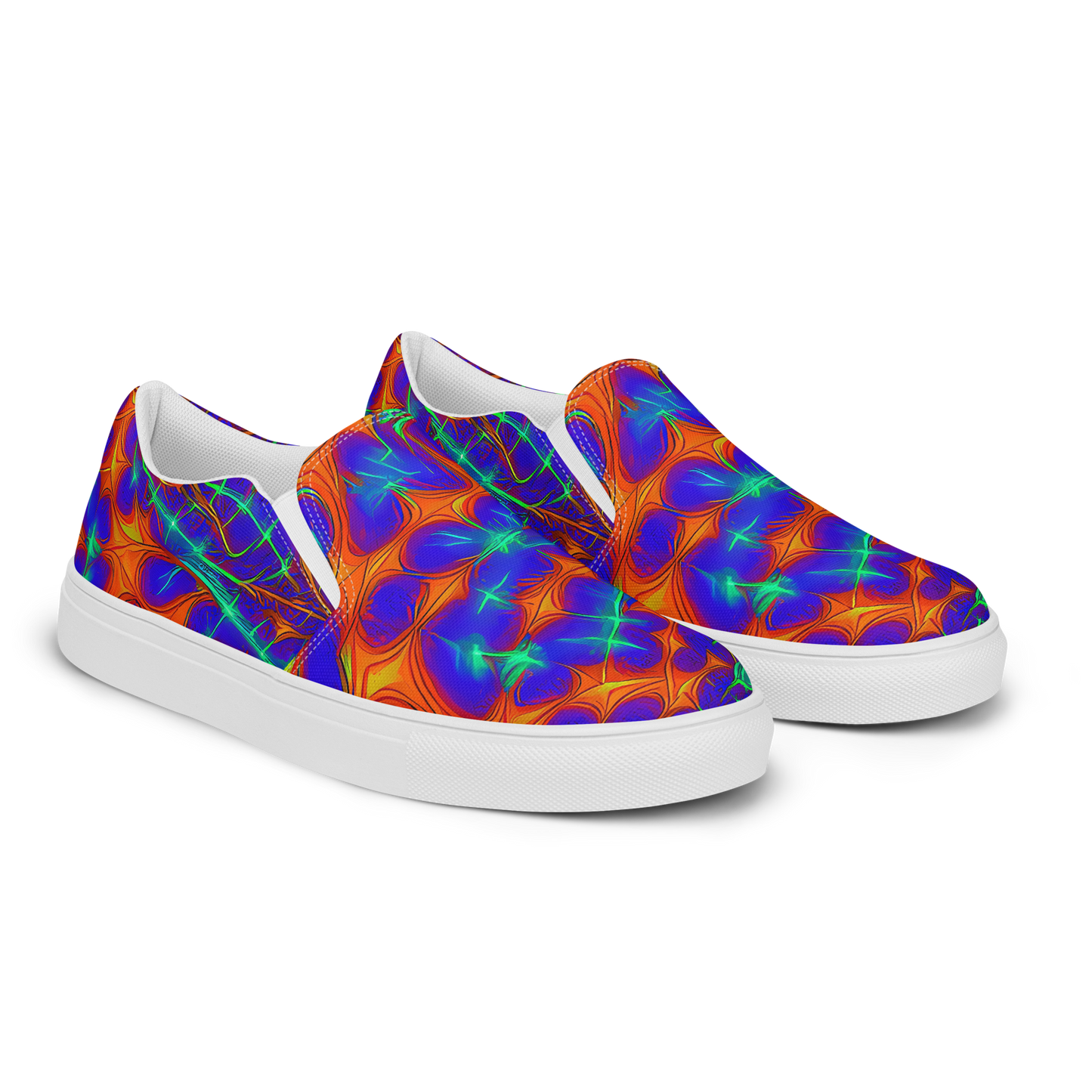 Women's Slip-On Canvas Shoes - Nebula Tides