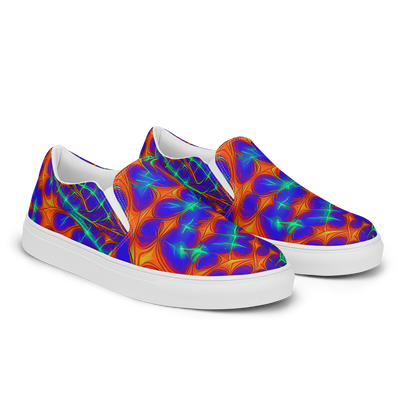 Women's Slip-On Canvas Shoes - Nebula Tides