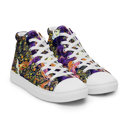 Women's High Top Canvas Shoes - Ethereal Waltz