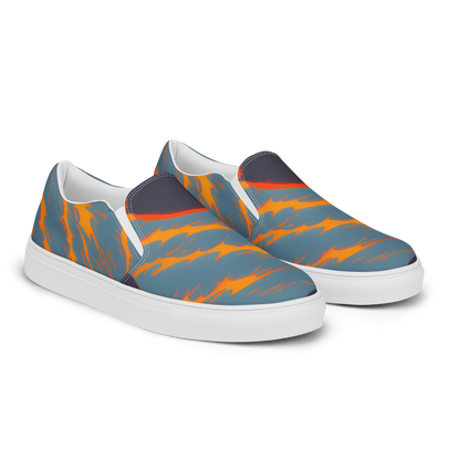 Women's Slip-On Canvas Shoes - Flames of Gravity