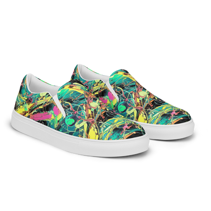 Women's Slip-On Canvas Shoes - Cyborg Whirl