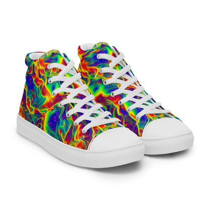 Women's High Top Canvas Shoes - Nebula Symphony