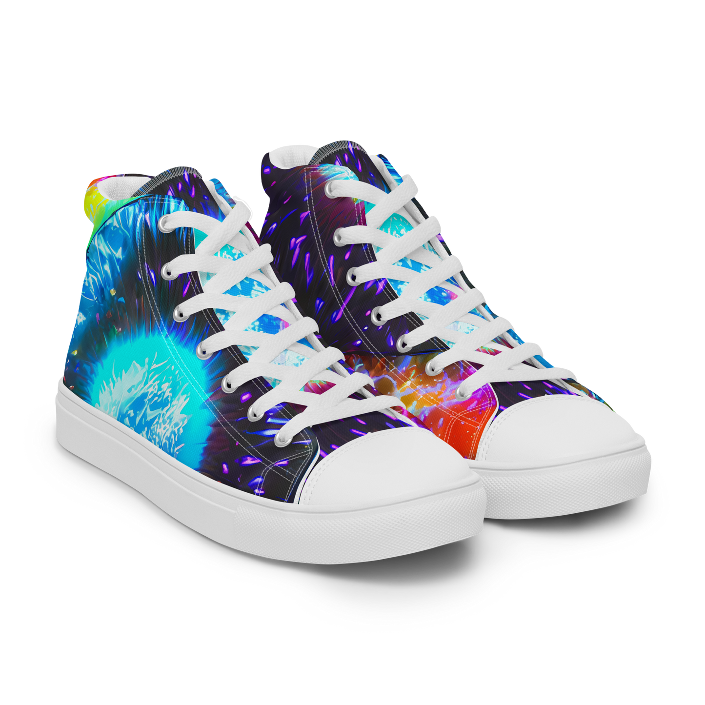 Women's High Top Canvas Shoes - Vriesian Vortex