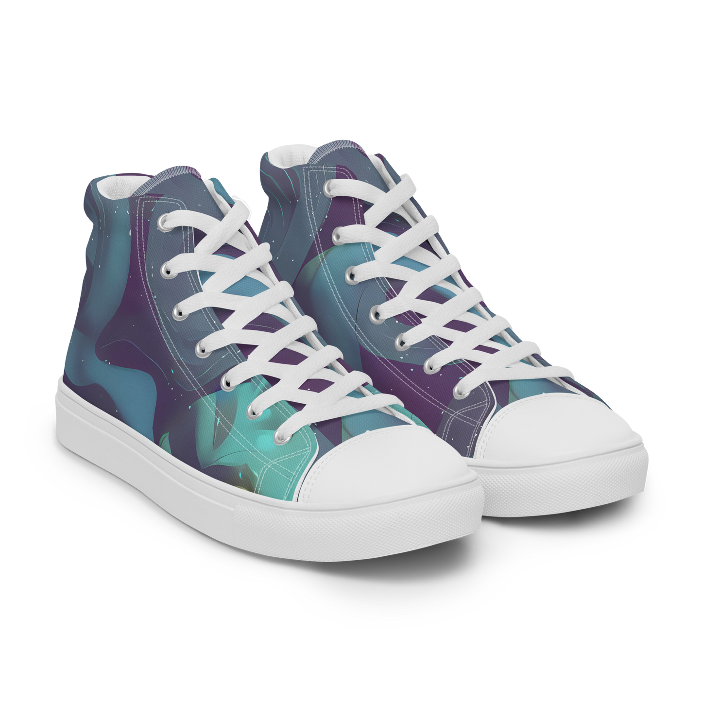 Men's High Top Canvas Shoes - Ethereal Dreamscape