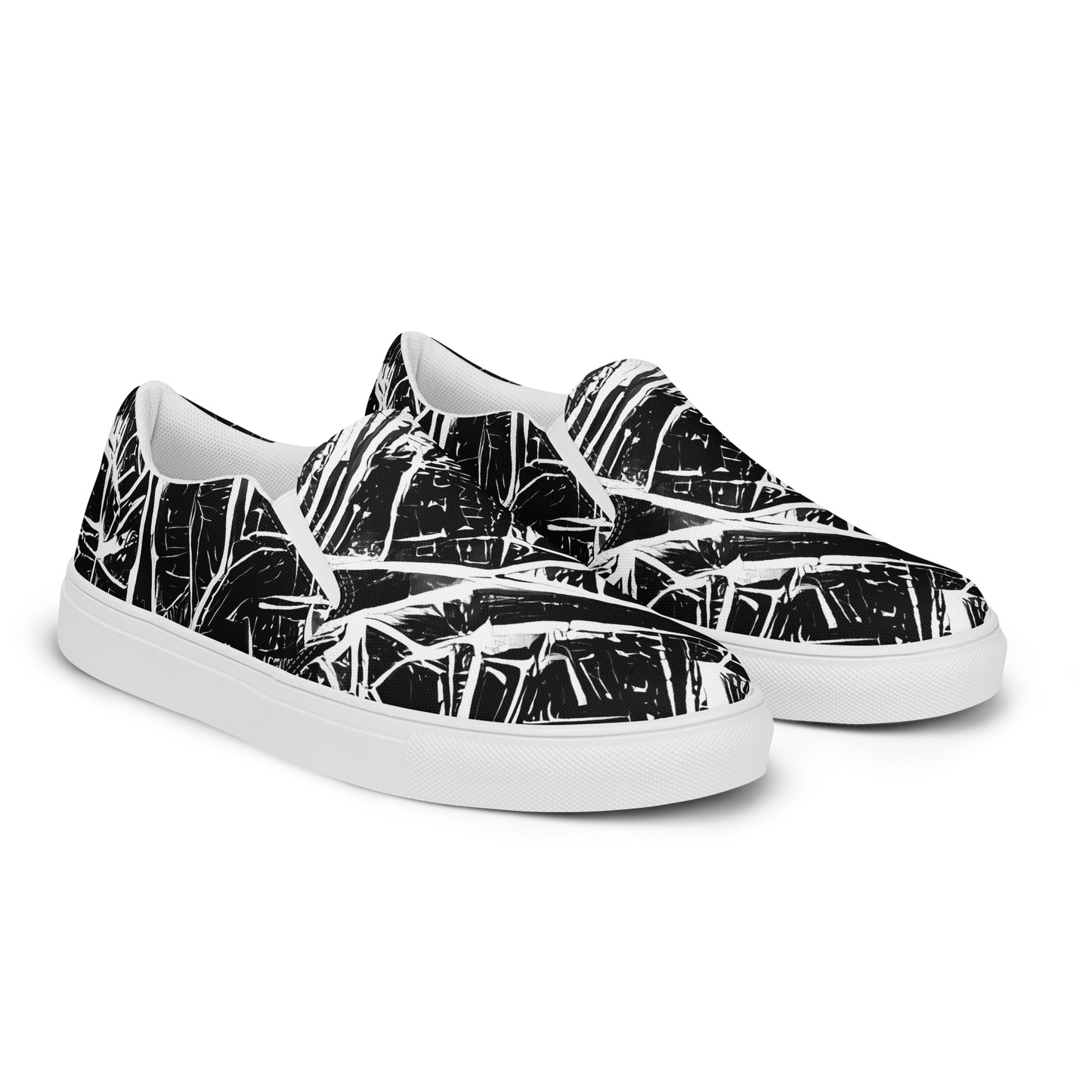 Men's Slip-On Canvas Shoes - Ferriss Fractals