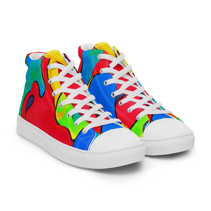 Women's High Top Canvas Shoes - Splash of Joy