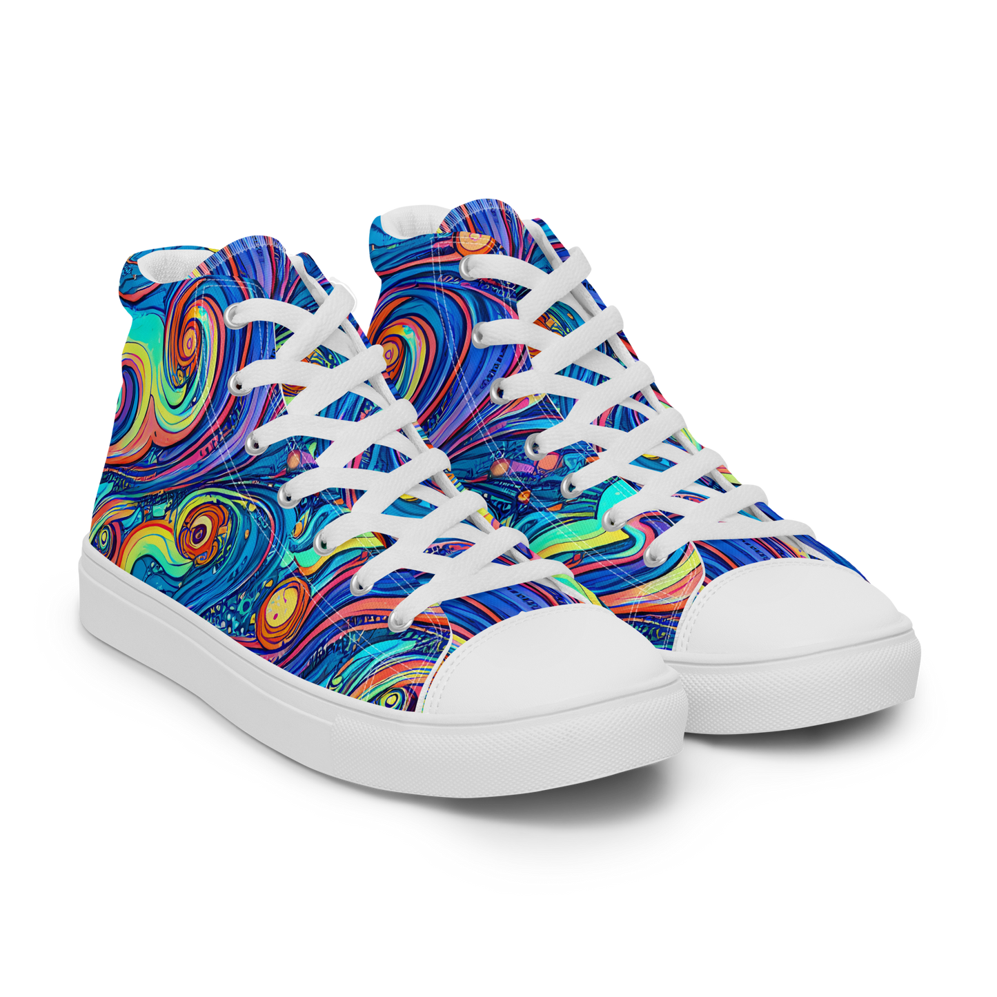 Women's High Top Canvas Shoes - Echoes of Vortex