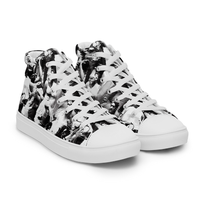 Men's High Top Canvas Shoes - Timeless Echoes