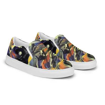 Men's Slip-On Canvas Shoes - Twilight Chaos