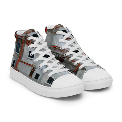 Women's High Top Canvas Shoes - Industrial Reverie