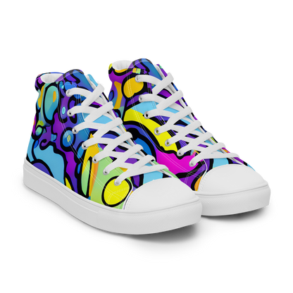 Women's High Top Canvas Shoes - Radiant Lagoon