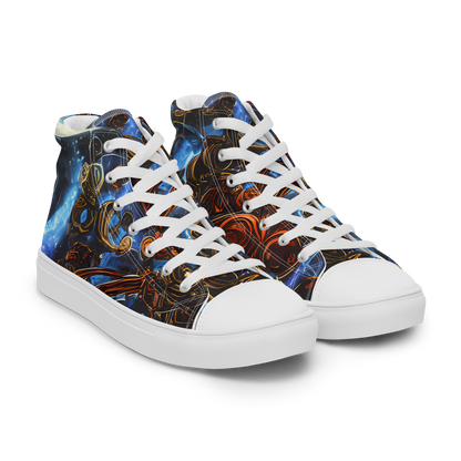 Women's High Top Canvas Shoes - Pimenov's Cosmos