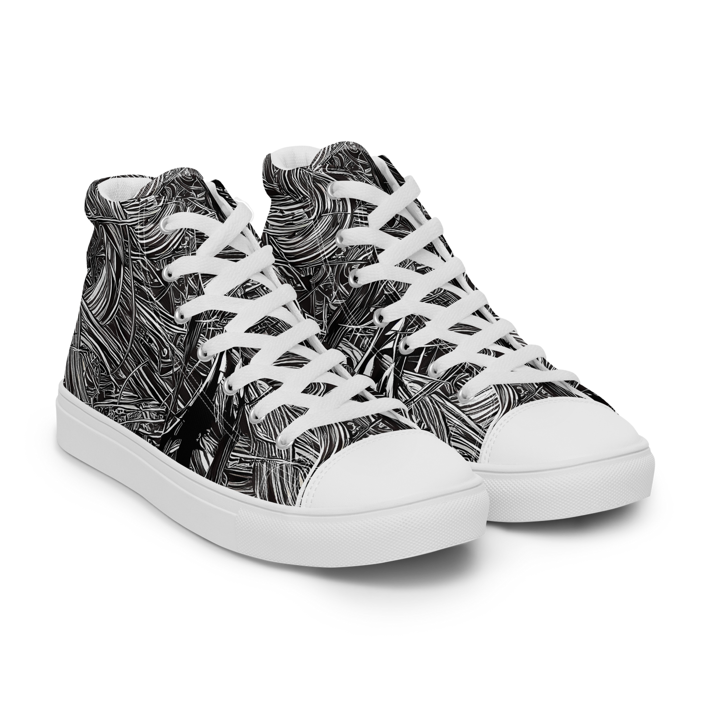 Women's High Top Canvas Shoes - Mesmeric Tangles
