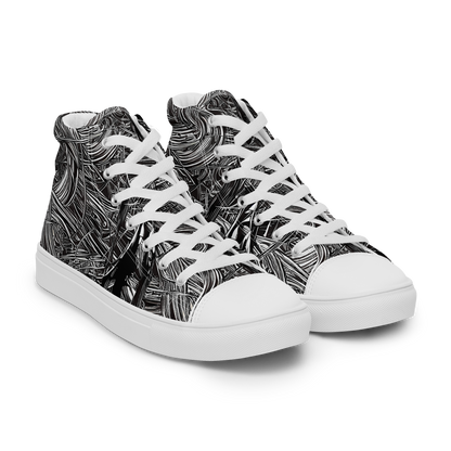 Women's High Top Canvas Shoes - Mesmeric Tangles