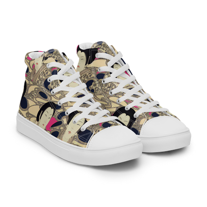 Men's High Top Canvas Shoes - Timeless Reverie