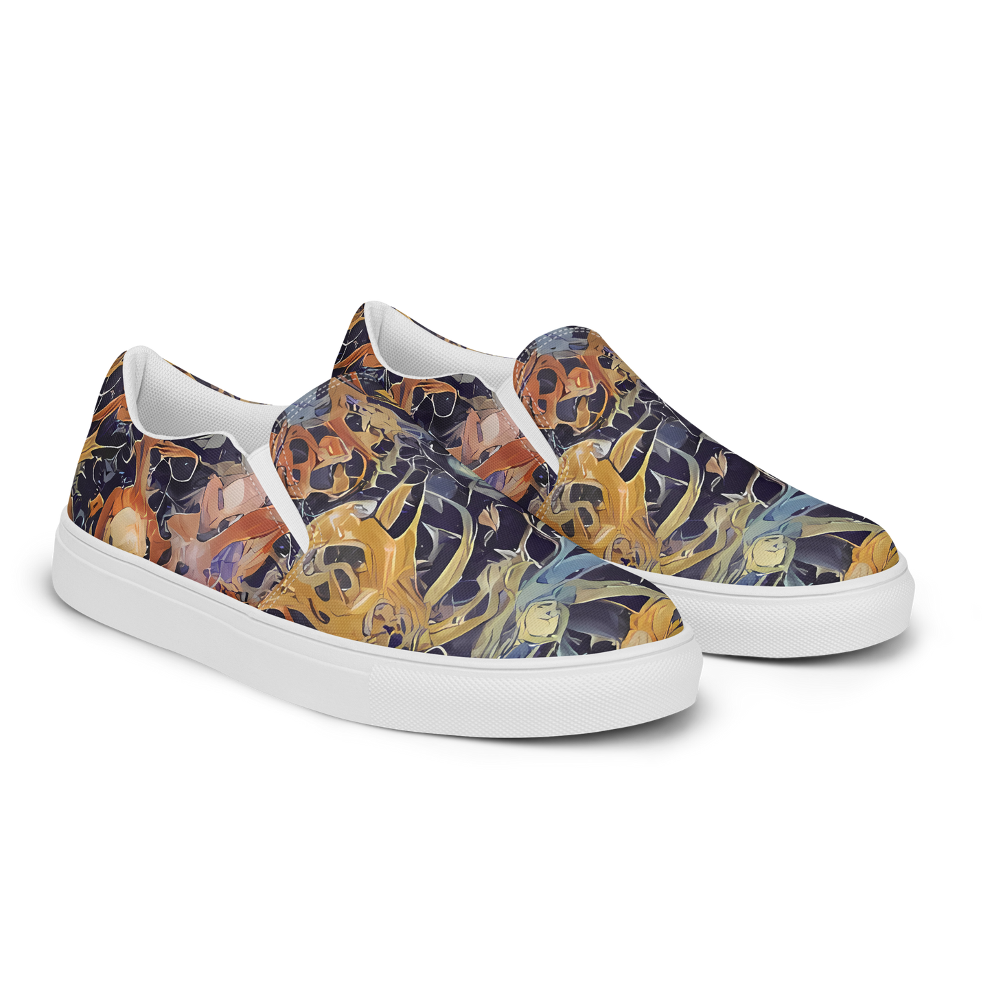 Women's Slip-On Canvas Shoes - Quantum Symmetry