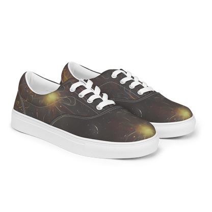 Men's Lace-Up Canvas Shoes - Quantum Illusions