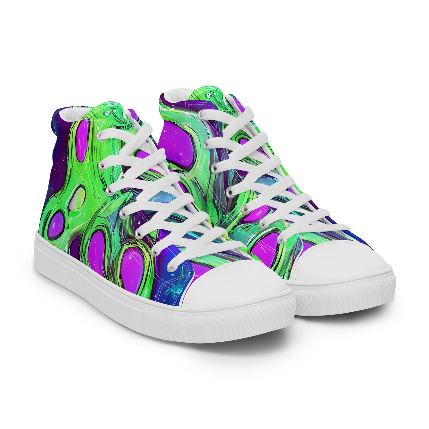 Women's High Top Canvas Shoes - Funky Mutation