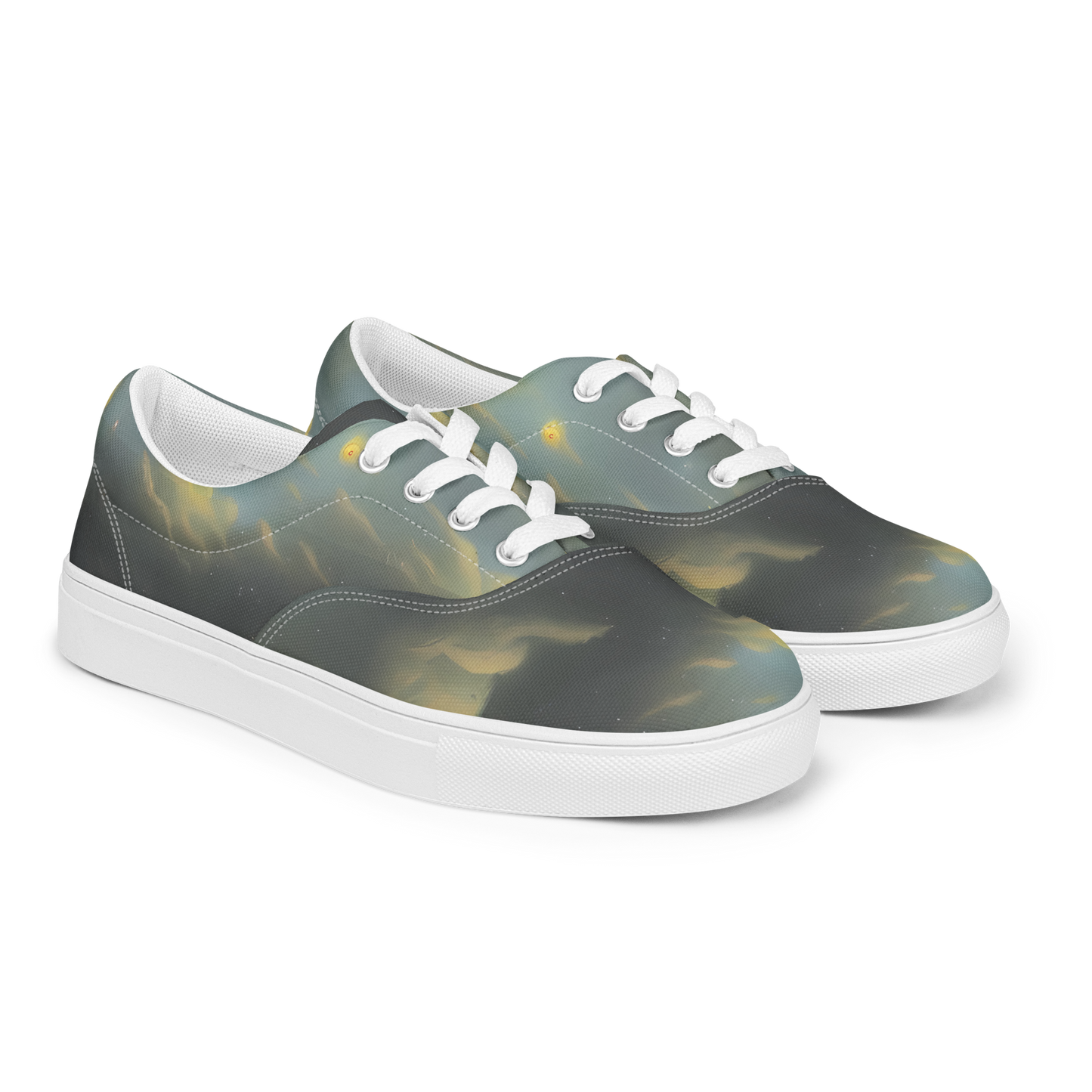 Men's Lace-Up Canvas Shoes - Dreamy Ascent