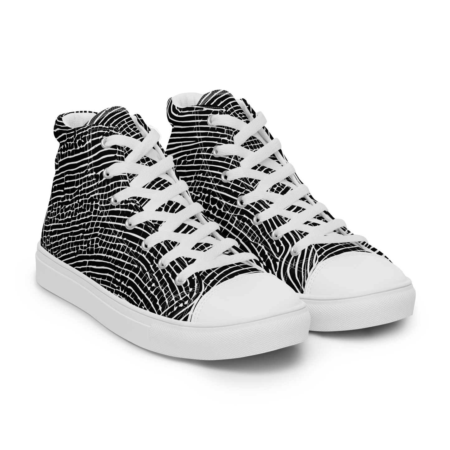 Men's High Top Canvas Shoes - Zenith Stripes