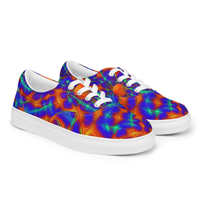 Women's Lace-Up Canvas Shoes - Nebula Tides
