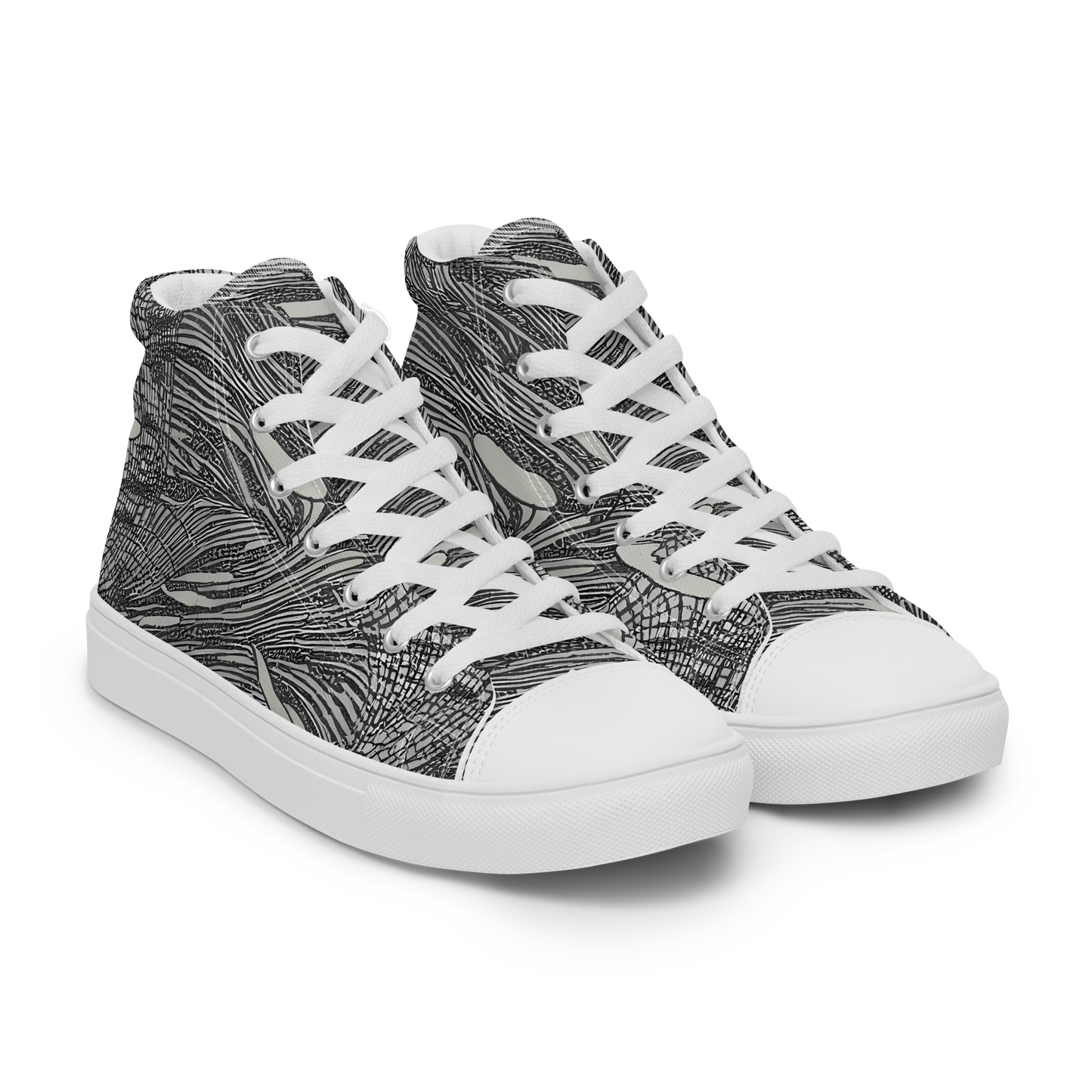 Women's High Top Canvas Shoes - Sable Currents