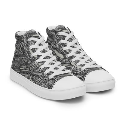 Women's High Top Canvas Shoes - Sable Currents