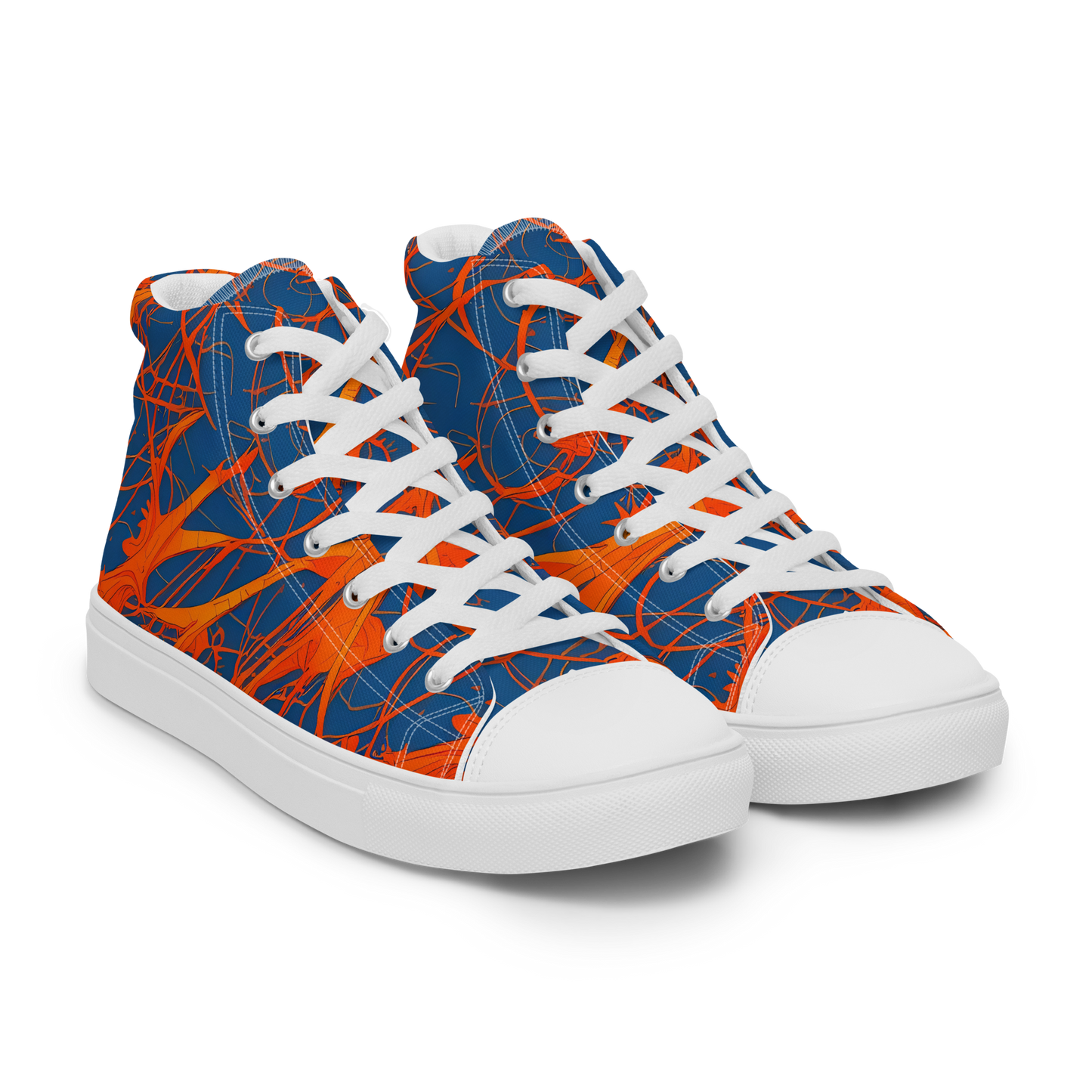 Women's High Top Canvas Shoes - Nautical Ember