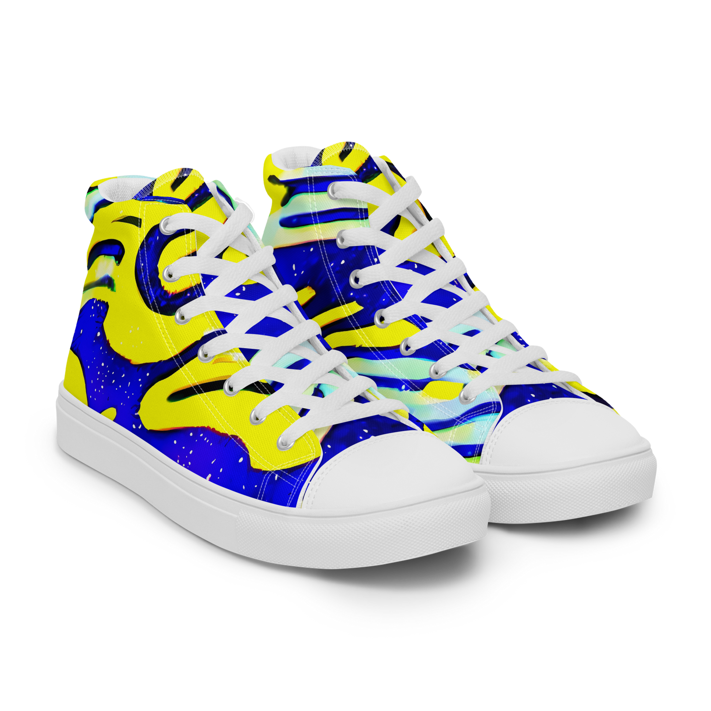 Women's High Top Canvas Shoes - Electric Horizon