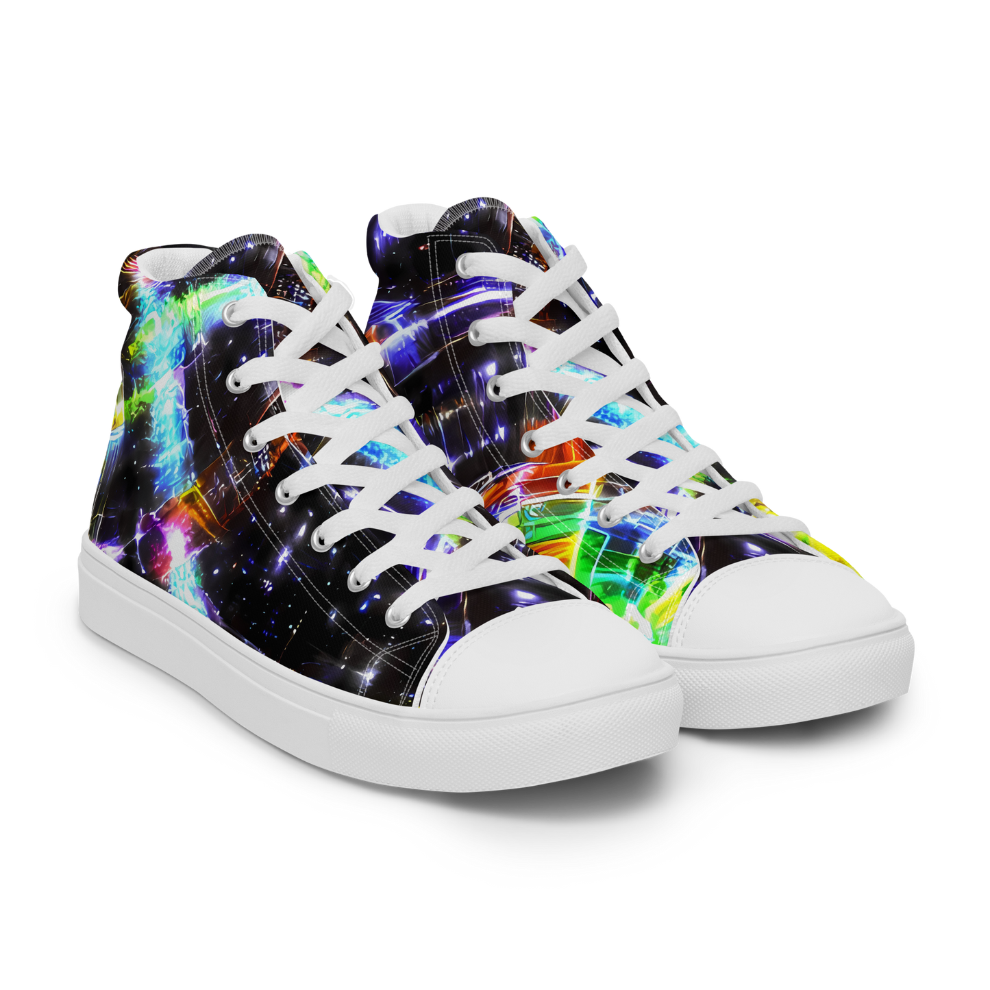 Men's High Top Canvas Shoes - Hirschl's Vortex
