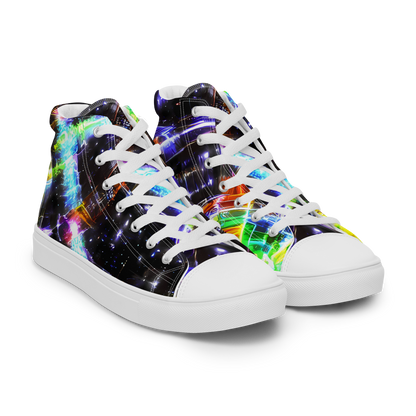 Men's High Top Canvas Shoes - Hirschl's Vortex