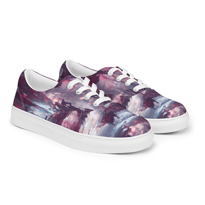 Women's Lace-Up Canvas Shoes - Twilight Fortresses