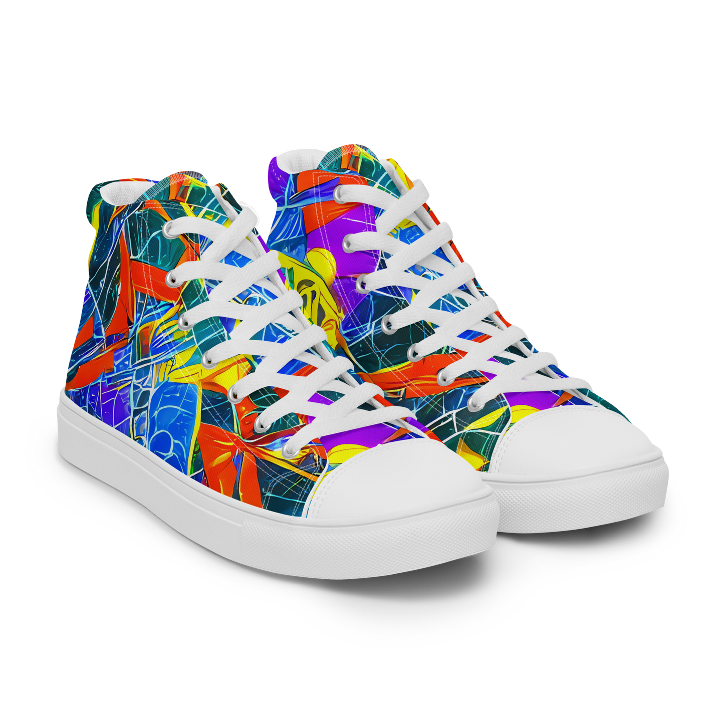 Women's High Top Canvas Shoes - Arkhipov Waves