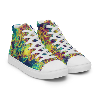 Women's High Top Canvas Shoes - Echoed Pulses