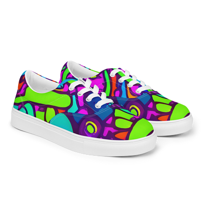 Women's Lace-Up Canvas Shoes - Funky Vortex