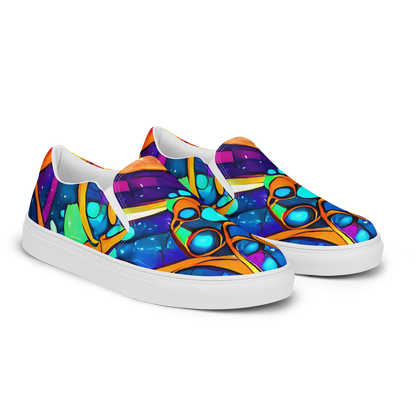 Women's Slip-On Canvas Shoes - Iridescent Nebula