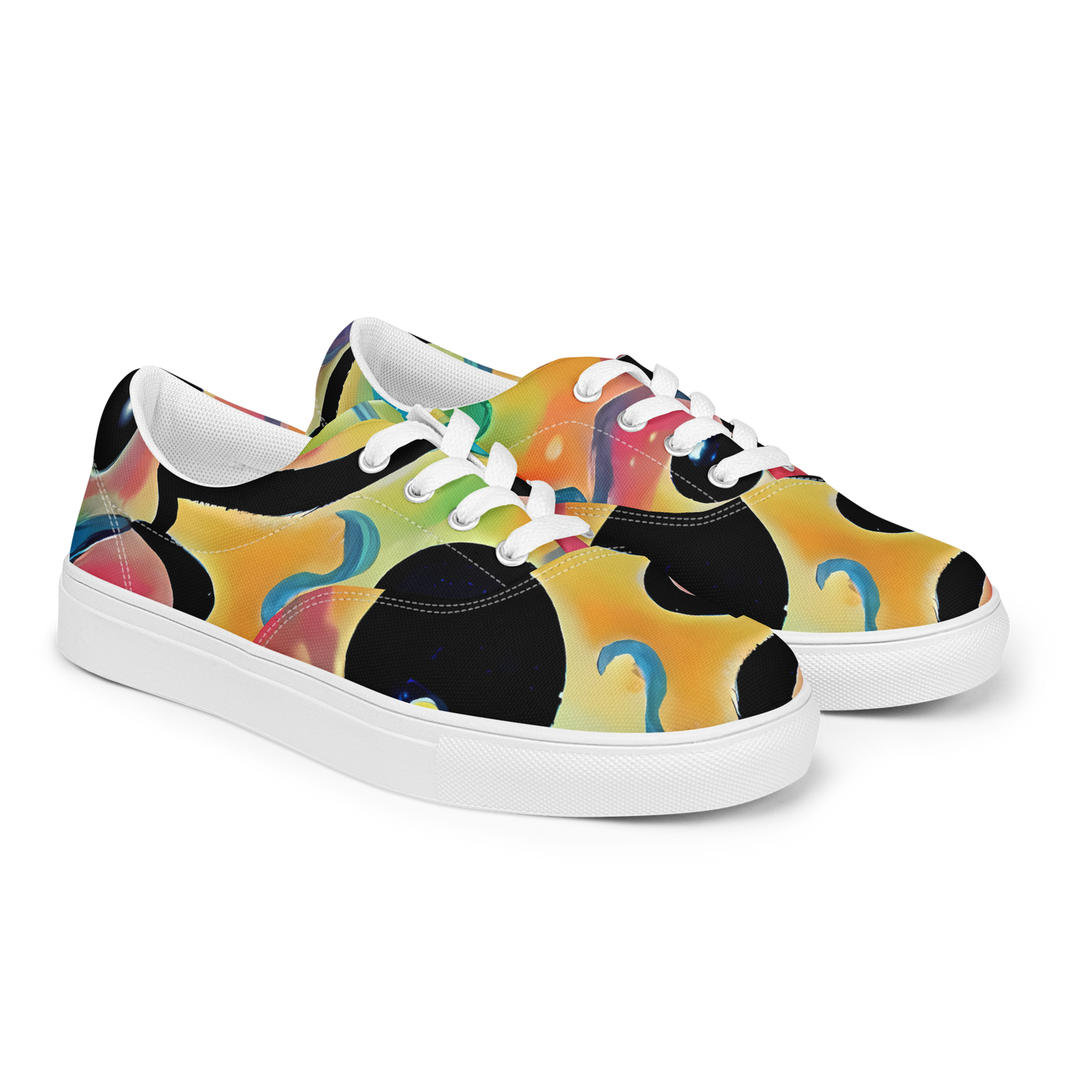 Men's Lace-Up Canvas Shoes - Midday Mirage