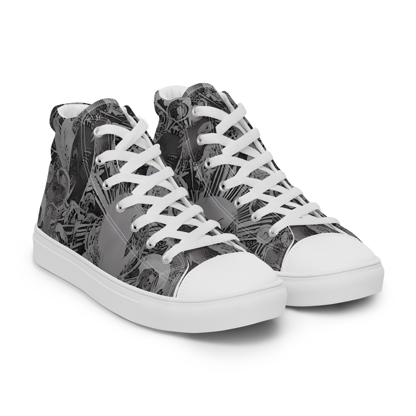 Men's High Top Canvas Shoes - Dusk Enigma