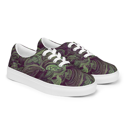 Women's Lace-Up Canvas Shoes - Knab Whorls