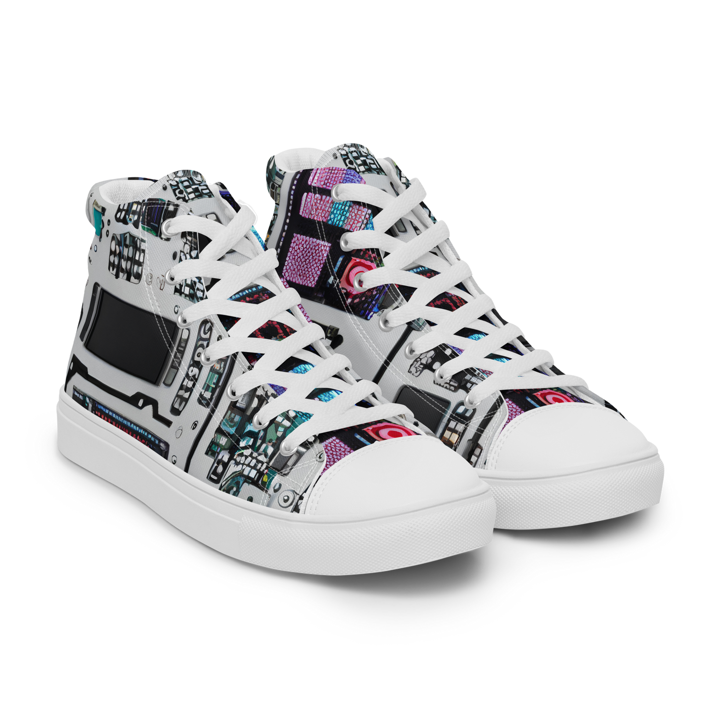 Women's High Top Canvas Shoes - Wired Wonders