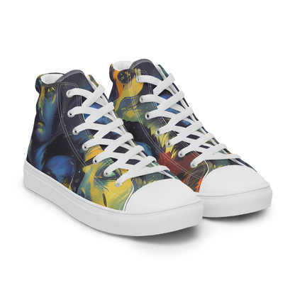 Men's High Top Canvas Shoes - Vivid Visage