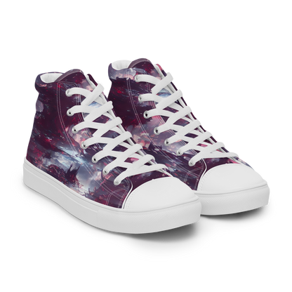 Women's High Top Canvas Shoes - Twilight Fortresses