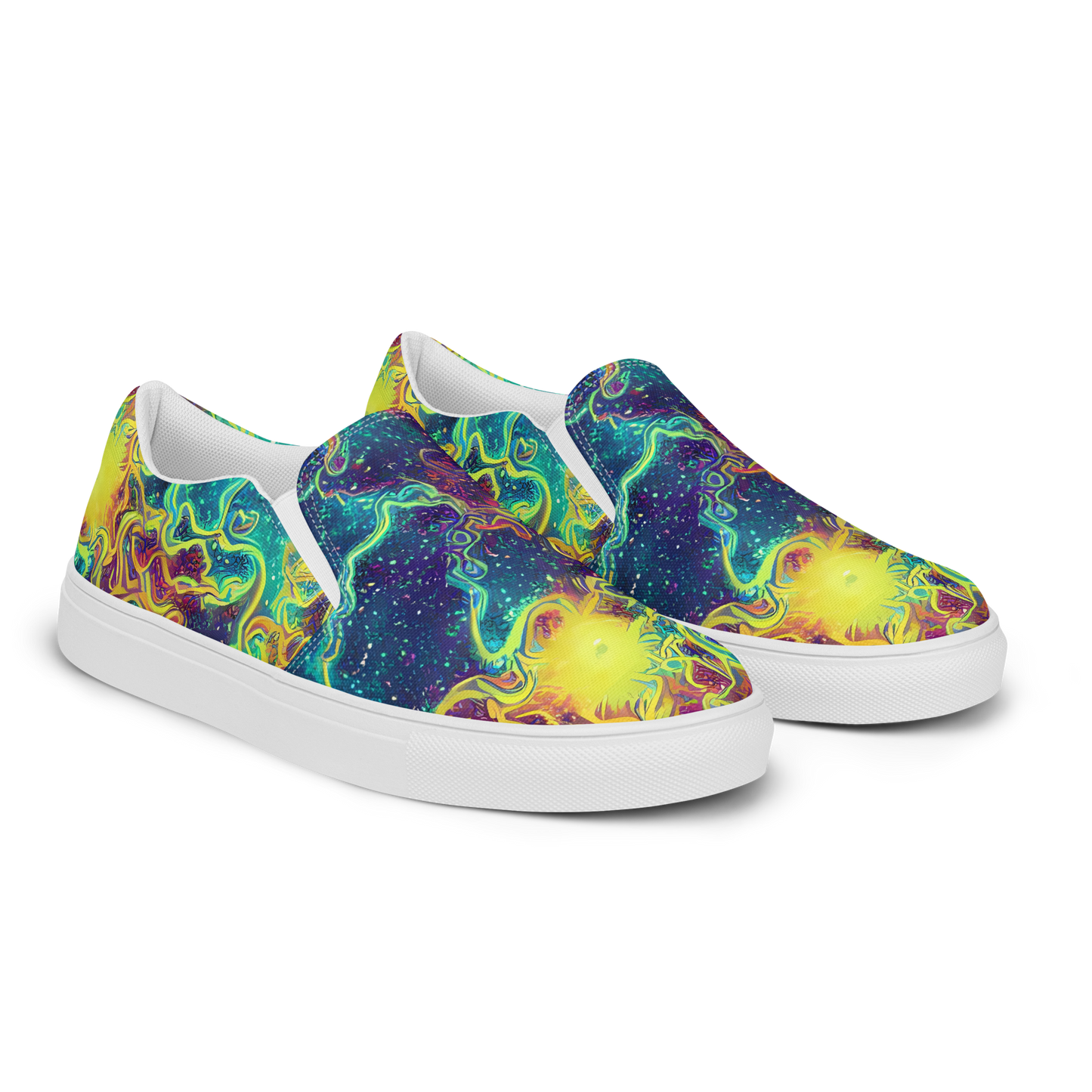 Men's Slip-On Canvas Shoes - Echoed Pulses