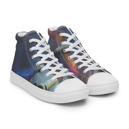 Men's High Top Canvas Shoes - Gravity's Palette