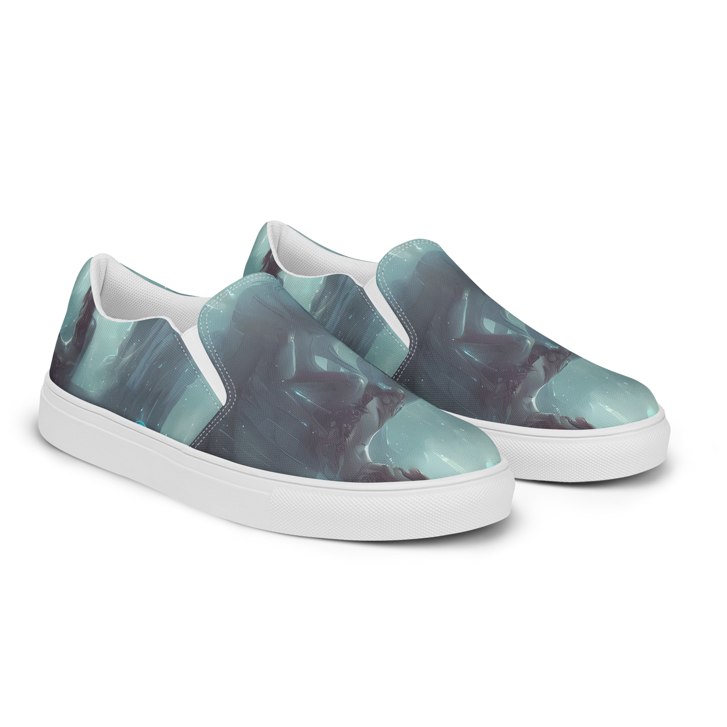 Women's Slip-On Canvas Shoes - Liquid Serenity